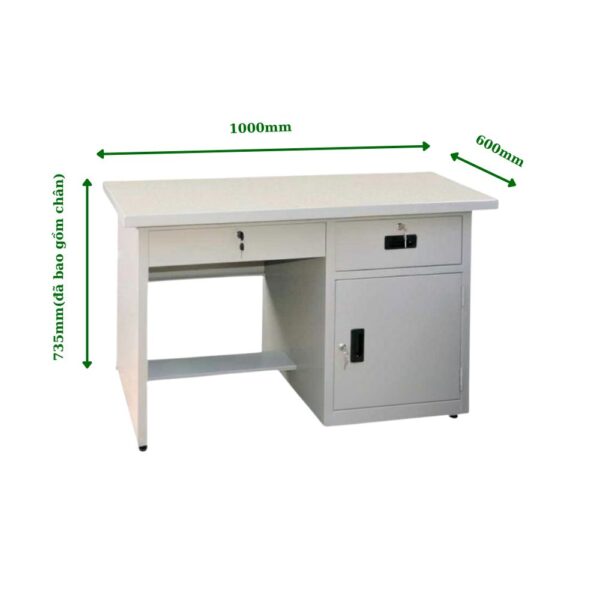 BÀN SẮT 2 HỘC KÉO 1 CÁNH MỞ