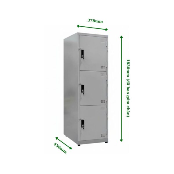 TỦ LOCKER SẮT 3 NGĂN