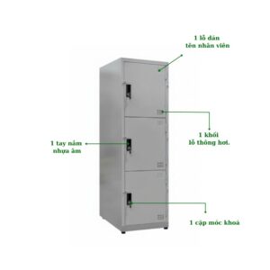 TỦ LOCKER SẮT 3 NGĂN