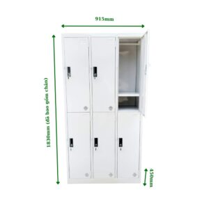 TỦ LOCKER SẮT 6 NGĂN