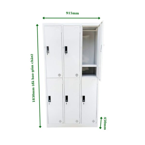 TỦ LOCKER SẮT 6 NGĂN
