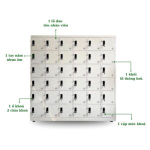 TỦ LOCKER SẮT 36 NGĂN