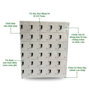 TỦ LOCKER SẮT 30 NGĂN