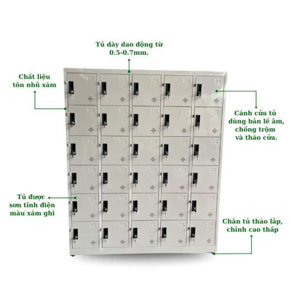 TỦ LOCKER SẮT 30 NGĂN