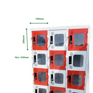 TỦ LOCKER SẮT 18 NGĂN MICA