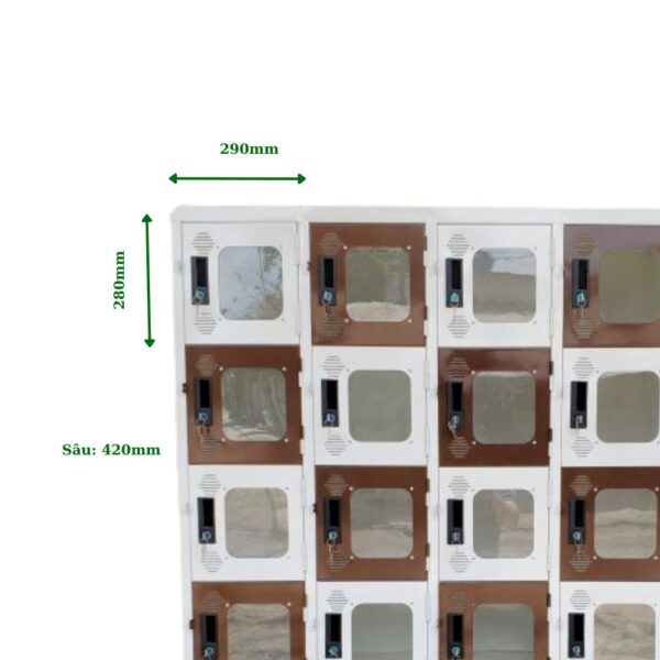 TỦ LOCKER SẮT 30 NGĂN MICA
