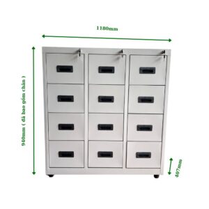 TỦ HỘC KÉO SẮT 12 NGĂN