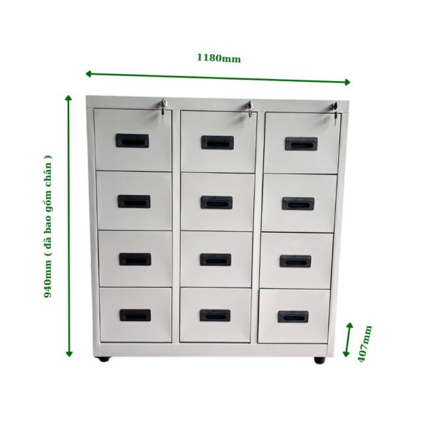 TỦ HỘC KÉO SẮT 12 NGĂN