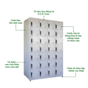TỦ LOCKER SẮT 28 NGĂN