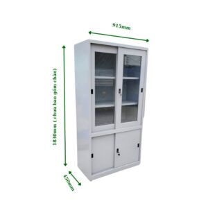 TỦ SẮT 2 CÁNH LÙA KÍNH 2 CÁNH LÙA TÔN