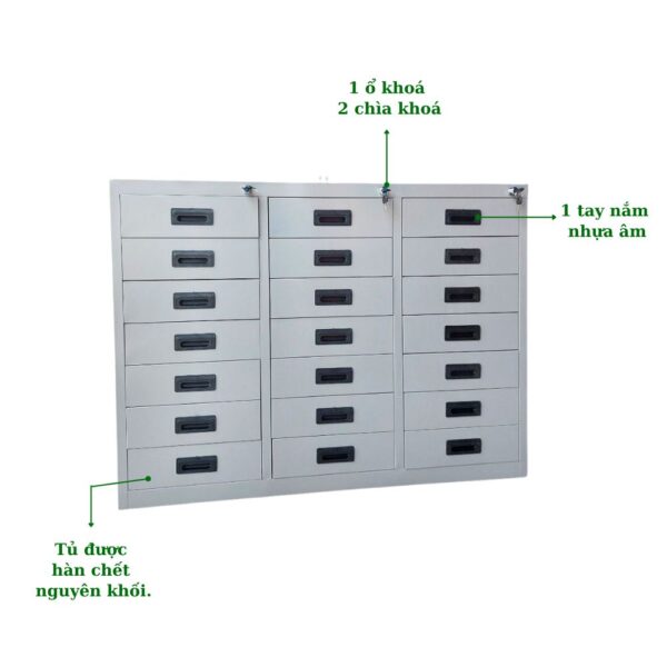 TỦ HỘC KÉO SẮT 21 NGĂN