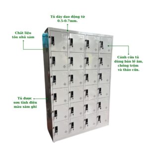 TỦ LOCKER SĂT 24 NGĂN