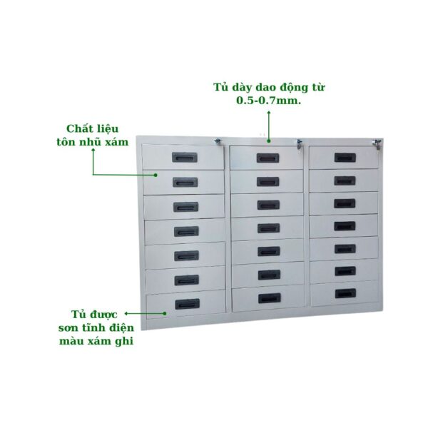 TỦ HỘC KÉO SẮT 21 NGĂN