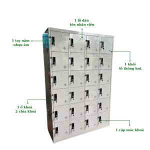 TỦ LOCKER SĂT 24 NGĂN