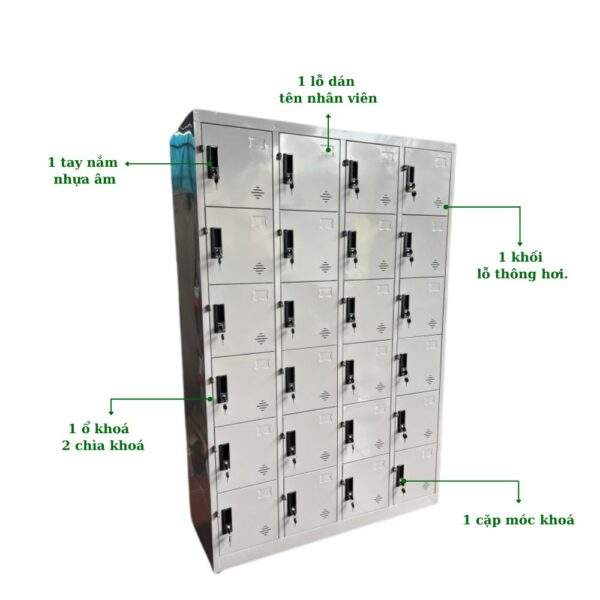 TỦ LOCKER SĂT 24 NGĂN