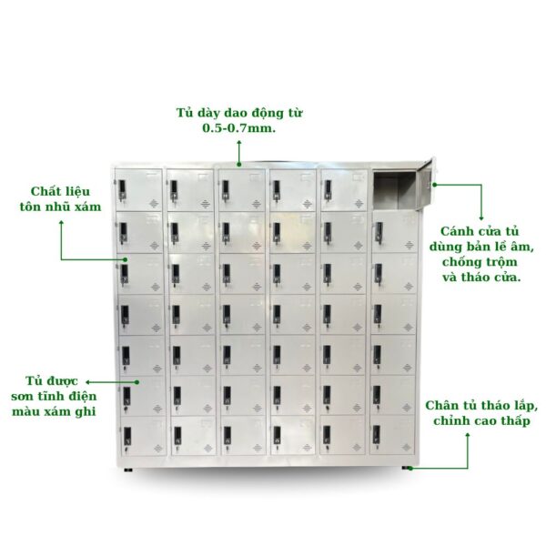 TỦ LOCKER SẮT 42 NGĂN