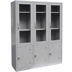 TỦ SẮT 3 CÁNH KÍNH, 3 CÁNH TÔN