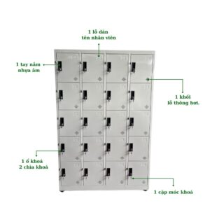 TỦ LOCKER SẮT 20 NGĂN