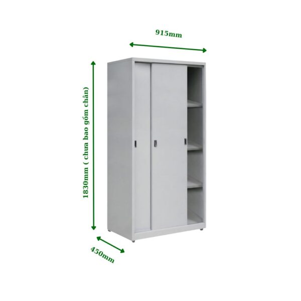 TỦ SẮT 2 CÁNH TÔN LÙA