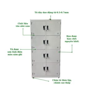 TỦ SẮT ĐỰNG HỒ SƠ 8 CÁNH