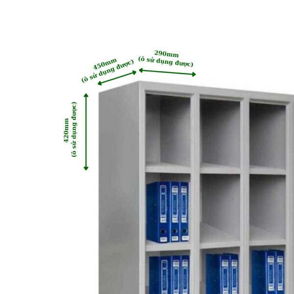 KỆ SẮT ĐỰNG HỒ SƠ VĂN PHÒNG 12 Ô - Ảnh 3