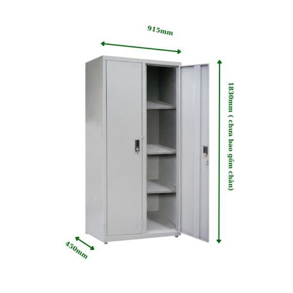 TỦ SẮT 2 CÁNH TÔN MỞ