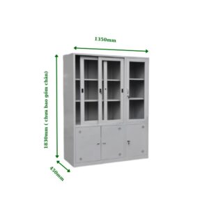 TỦ SẮT 2 CÁNH KÍNH LÙA 1 CÁNH KÍNH MỞ 3 CÁNH TÔN MỞ
