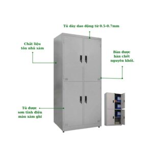 TỦ SẮT ĐỰNG HỒ SƠ 4 CÁNH