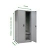 TỦ SẮT 2 CÁNH TREO ĐỒ