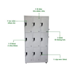 TỦ LOCKER 9 NGĂN