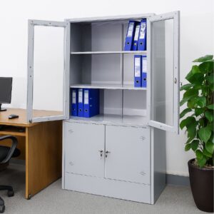 TỦ SẮT 2 CÁNH KÍNH MỞ, 2 CÁNH TÔN MỞ