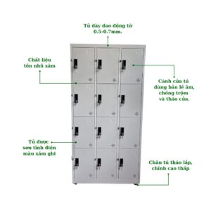 TỦ LOCKER 12 NGĂN