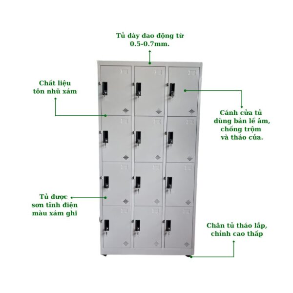 TỦ LOCKER 12 NGĂN