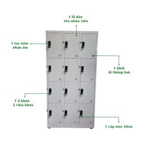 TỦ LOCKER 12 NGĂN