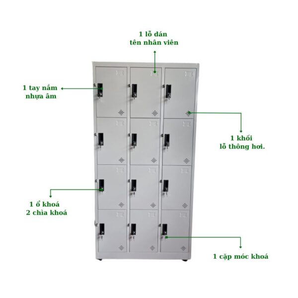 TỦ LOCKER 12 NGĂN