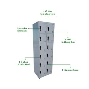 TỦ LOCKER SẮT 12 NGĂN