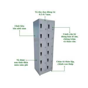 TỦ LOCKER SẮT 12 NGĂN
