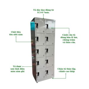 TỦ LOCKER SẮT 10 NGĂN