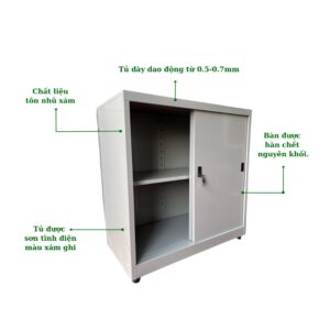 TỦ TÀI LIỆU 2 CÁNH TÔN LÙA THẤP