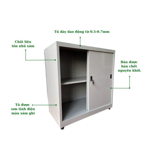 TỦ TÀI LIỆU 2 CÁNH TÔN LÙA THẤP