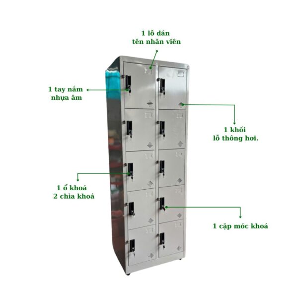 TỦ LOCKER SẮT 10 NGĂN