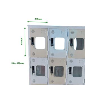 TỦ LOCKER SẮT 12 NGĂN MICA