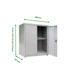 TỦ HỒ SƠ THẤP 2 CÁNH SẮT