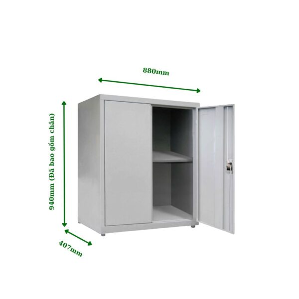 TỦ HỒ SƠ THẤP 2 CÁNH SẮT