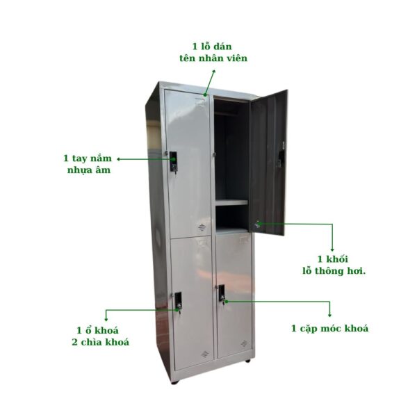 TỦ LOCKER SẮT 4 NGĂN
