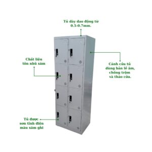 TỦ LOCKER SẮT 8 NGĂN