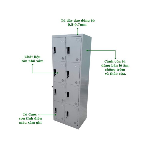TỦ LOCKER SẮT 8 NGĂN