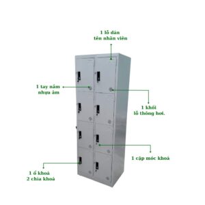 TỦ LOCKER SẮT 8 NGĂN
