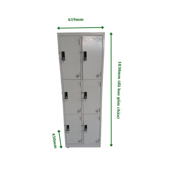 TỦ LOCKER SẮT 6 NGĂN