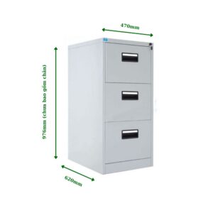 TỦ HỘC KÉO SẮT 3 NGĂN